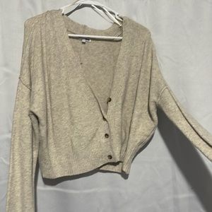 Long sleeve crop cardigan